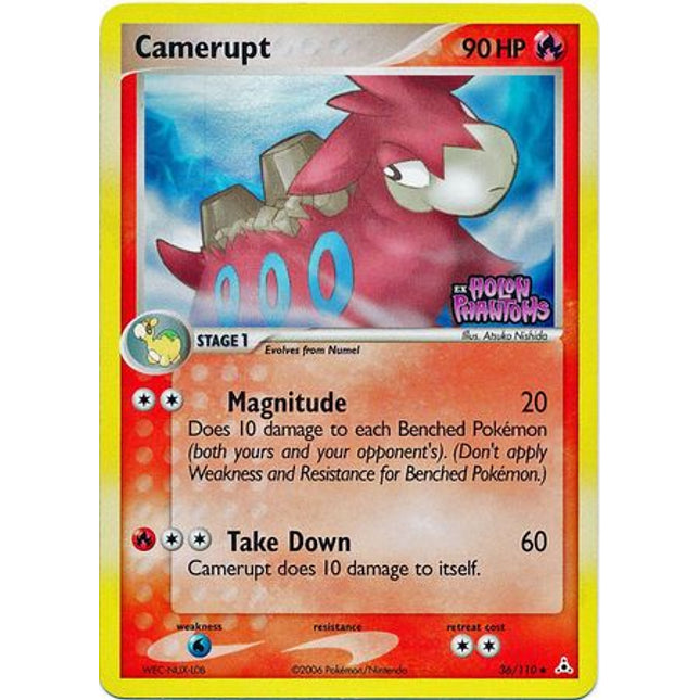 Camerupt (36/110) (Stamped) [EX: Holon Phantoms]