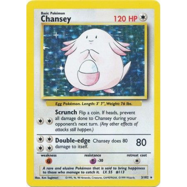 Chansey (3/102) [Base Set Unlimited]