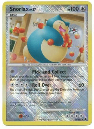 Snorlax (33/111) (League Promo) [Platinum: Rising Rivals]