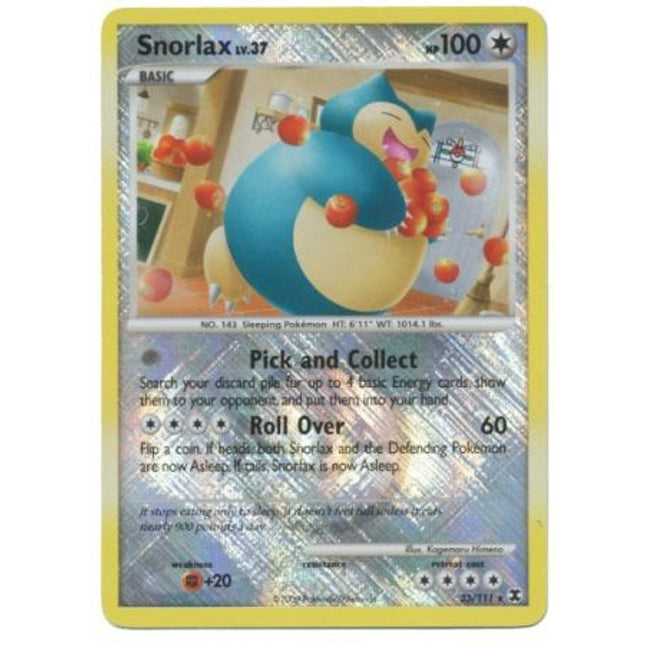 Snorlax (33/111) (League Promo) [Platinum: Rising Rivals]