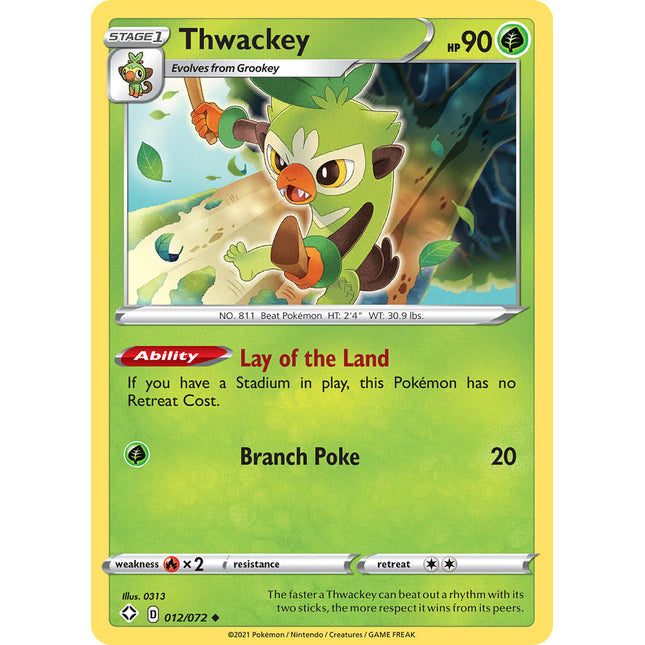 Thwackey (012/072) [Sword & Shield: Shining Fates]