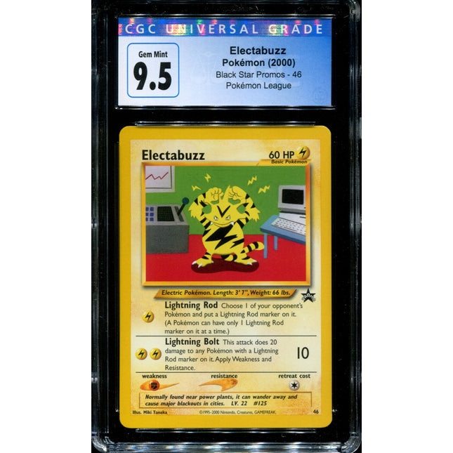 Electabuzz - 46 - CGC 9.5 - Black Star Promo - Pokemon - 54067