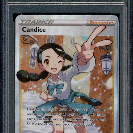 Candice - 189/195 - PSA 10 - Full Art - Silver Tempest - Pokemon - 73360