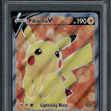 Pikachu V - 157/172 - PSA 9 - Full Art - Brilliant Stars - Pokemon - 68941
