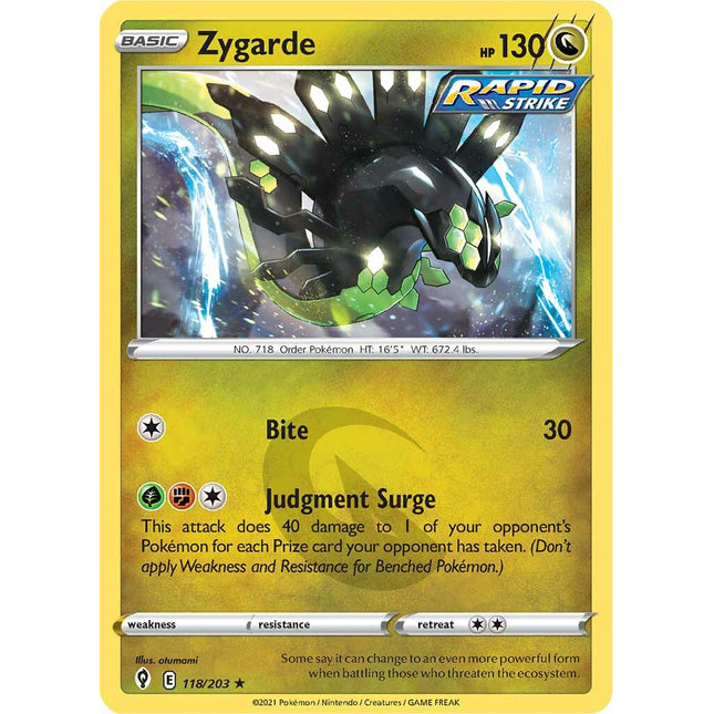 Zygarde (118/203) [Sword & Shield: Evolving Skies]