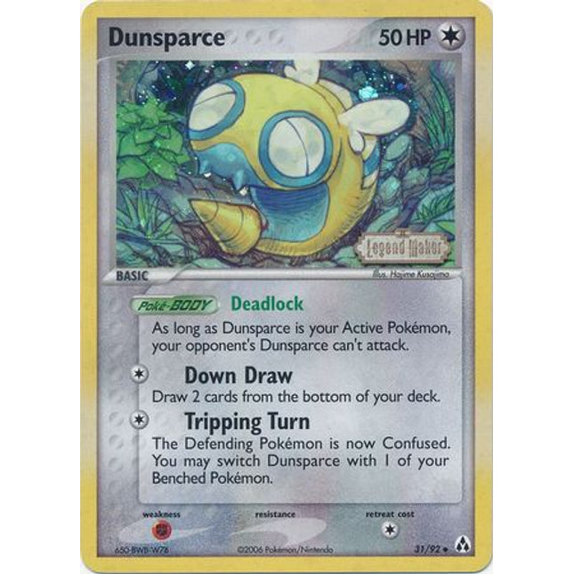 Dunsparce (31/92) (Stamped) [EX: Legend Maker]