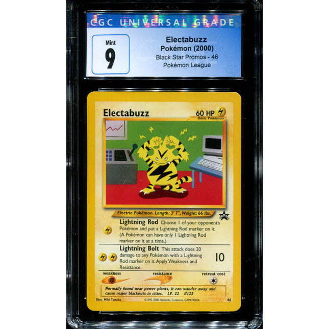 Electabuzz - 46 - CGC 9 - Black Star Promo - Pokemon - 54066