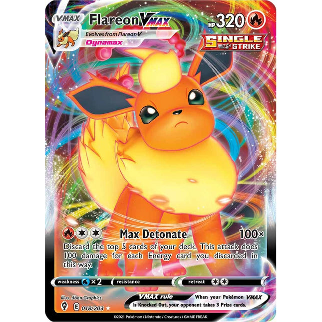 Flareon VMAX (018/203) [Sword & Shield: Evolving Skies]