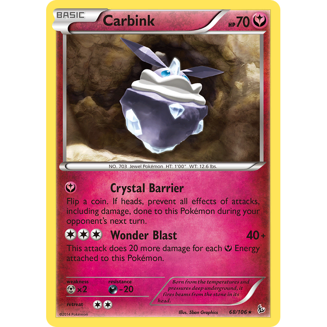 Carbink (68/106) (Theme Deck exclusive) [XY: Flashfire]