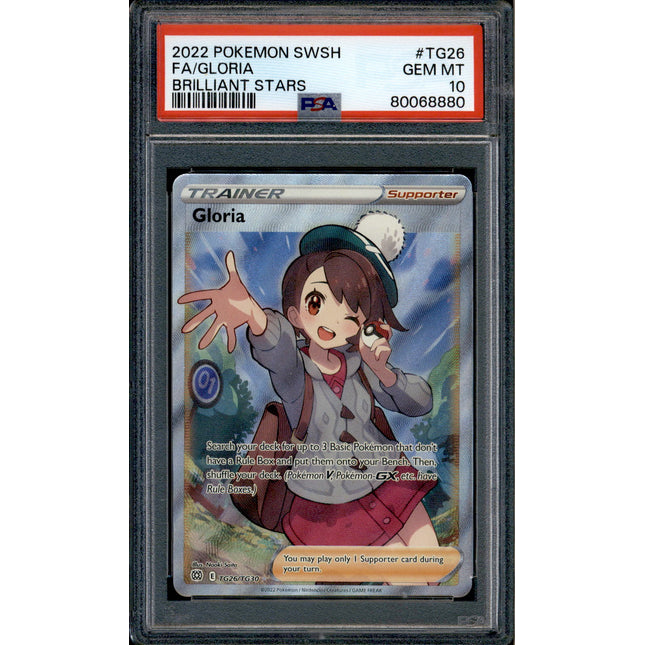 Gloria - TG26/TG30 - PSA 10 - Full Art - Brilliant Stars - Pokemon - 68880