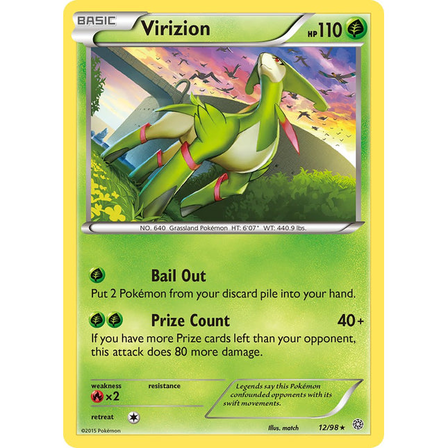 Virizion (12/98) (Theme Deck Exclusive) [XY: Ancient Origins]