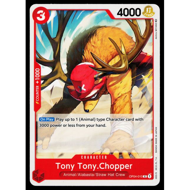 Tony Tony Chopper - OP04-010 - NM - Common - English OP04 - One Piece TCG