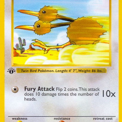 Doduo (48/102) (Shadowless) [Base Set 1st Edition]