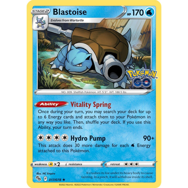 Blastoise (017/078) [Pokémon GO]
