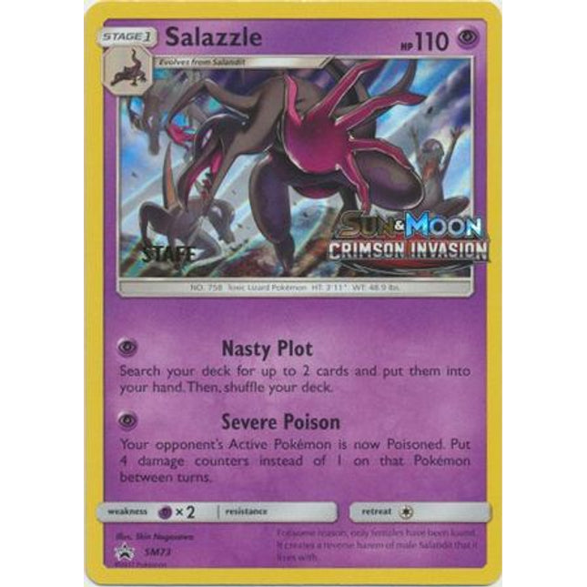Salazzle (SM73) (Staff Prerelease Promo) [Sun & Moon: Black Star Promos]