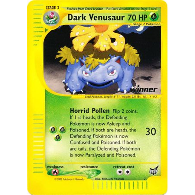 Dark Venusaur (7) (Winner) [Best of Promos]