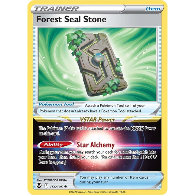 Forest Seal Stone (156/195) [Sword & Shield: Silver Tempest]