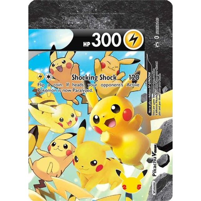 Pikachu V-UNION (SWSH140) (Celebrations) [Sword & Shield: Black Star Promos]