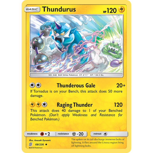 Thundurus (68/236) [Sun & Moon: Unified Minds]