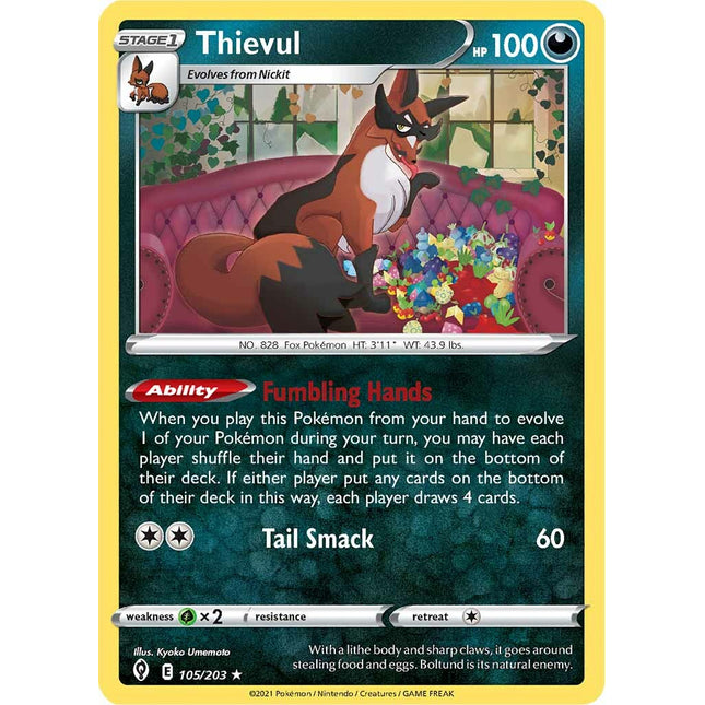 Thievul (105/203) [Sword & Shield: Evolving Skies]