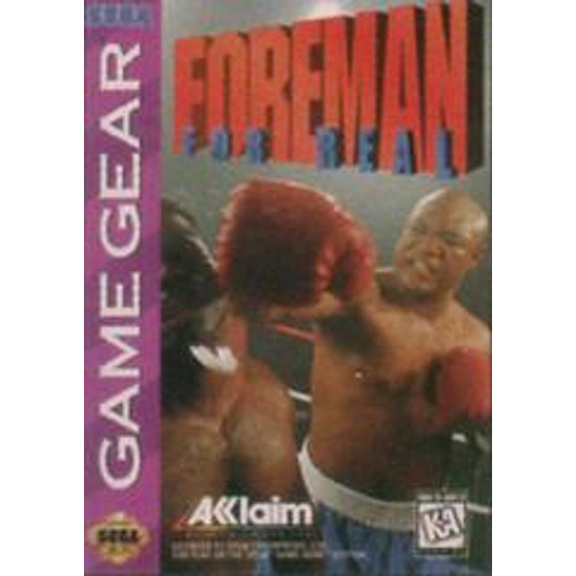 Foreman for Real - Sega Game Gear