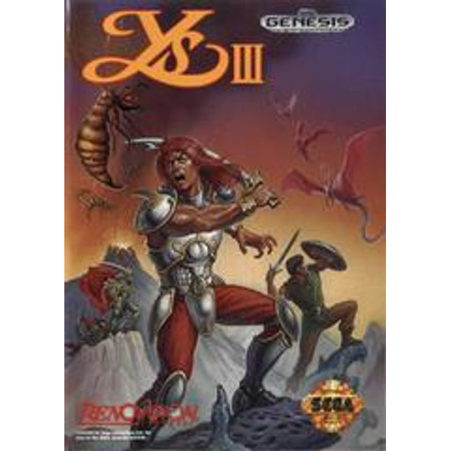Ys III Wanderers from Ys - Sega Genesis
