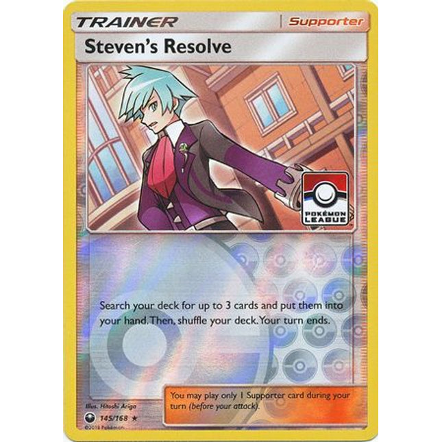 Steven's Resolve (145/168) (League Promo) [Sun & Moon: Celestial Storm]