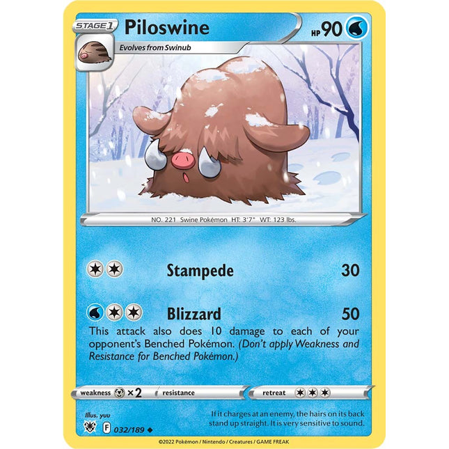Piloswine (032/189) [Sword & Shield: Astral Radiance]