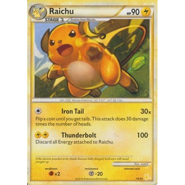 Raichu (19/30) [HeartGold & SoulSilver: Trainer Kit - Raichu]