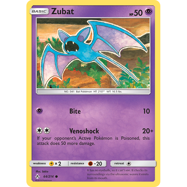 Zubat (64/214) [Sun & Moon: Unbroken Bonds]