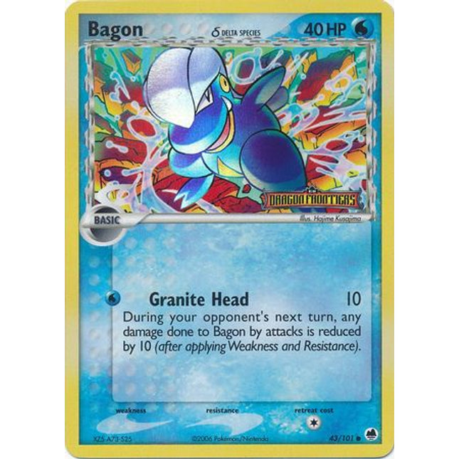 Bagon (43/101) (Delta Species) (Stamped) [EX: Dragon Frontiers]