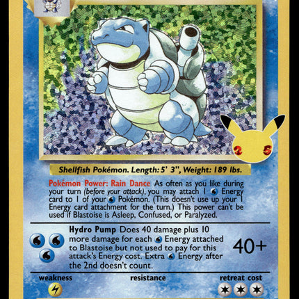 Blastoise - 2/102 - NM - Holo - Celebrations - Pokemon - B1-3