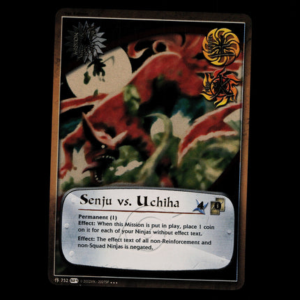 Senju vs. Uchiha - 752 - NM - 1st Edition Foil - S21 - Naruto CCG - D4-10