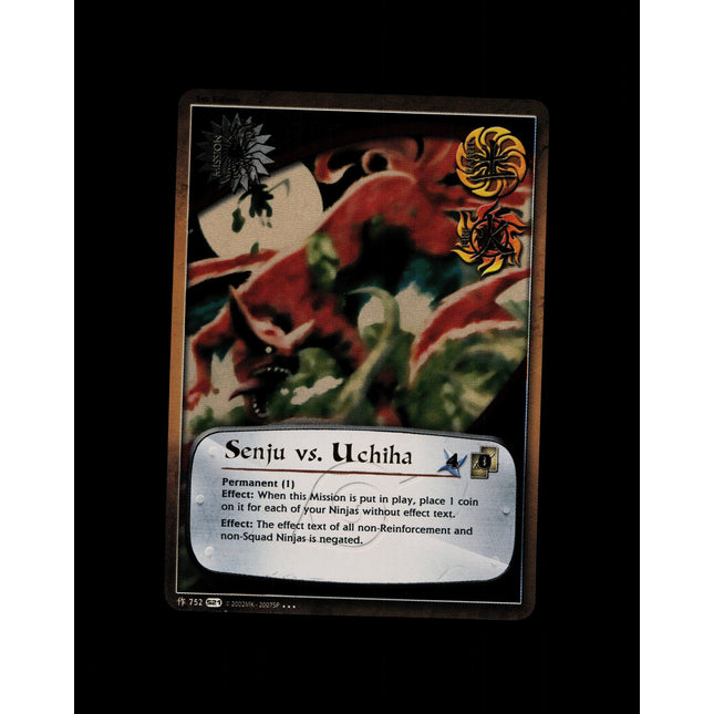 Senju vs. Uchiha - 752 - NM - 1st Edition Foil - S21 - Naruto CCG - D4-10