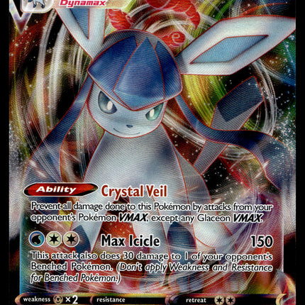 Glaceon Vmax - 041/203 - NM - Ultra Rare - Evolving Skies - Pokemon - A9-101