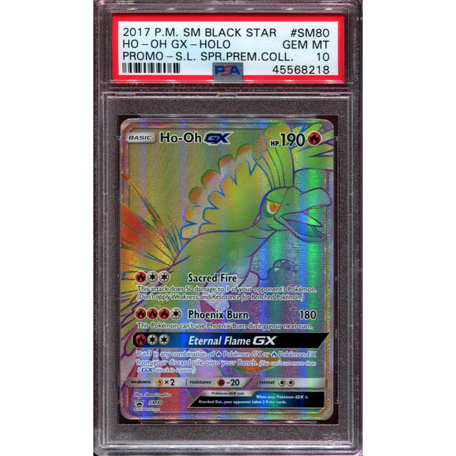 Ho-oh GX - Hyper Rare - Shining Legends Premium Collection - SM80 - PSA 10