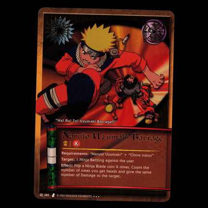 Naruto Uzumaki Barrage - 085 - NM - Unlimited - Foil - Naruto CCG - E1-107