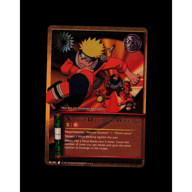 Naruto Uzumaki Barrage - 085 - NM - Unlimited - Foil - Naruto CCG - E1-107