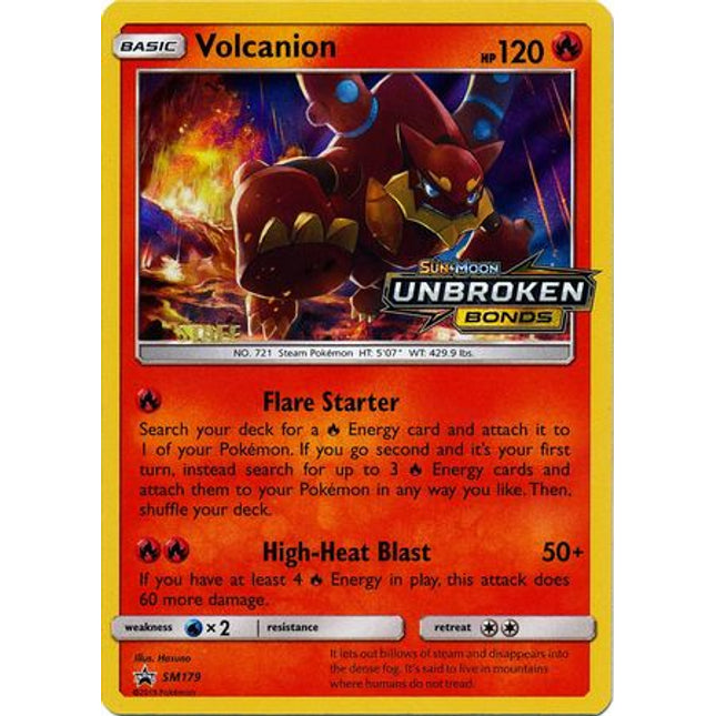 Volcanion (Staff Prerelease Promo) [SM Black Star Promos]