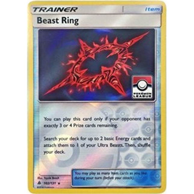 Beast Ring (102/131) (League Promo) [Sun & Moon: Forbidden Light]
