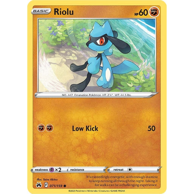 Riolu (071/159) [Sword & Shield: Crown Zenith]
