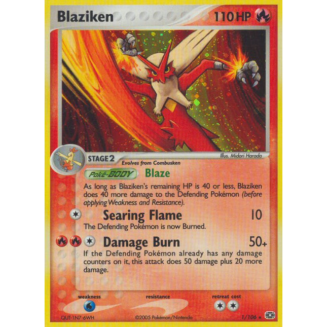 Blaziken (1/106) (Theme Deck Exclusive) [EX: Emerald]