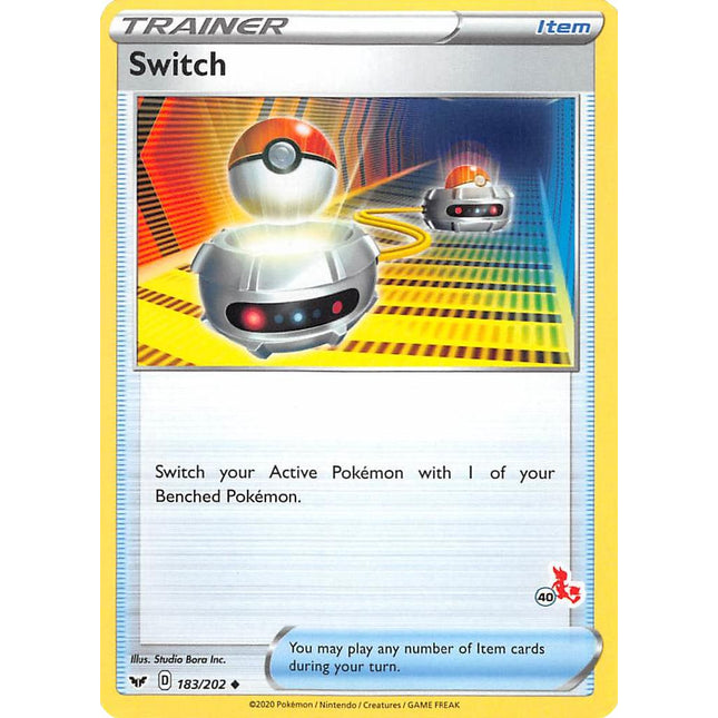 Switch (183/202) (Cinderace Stamp #40) [Battle Academy 2022]