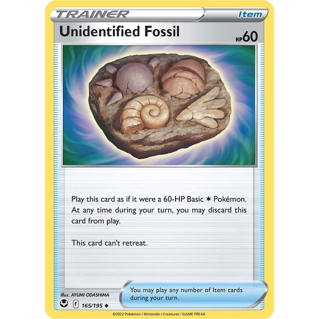 Unidentified Fossil (165/195) [Sword & Shield: Silver Tempest]