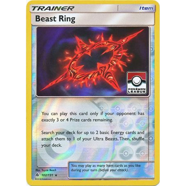 Beast Ring (102a/131) (League Promo) [Sun & Moon: Forbidden Light]