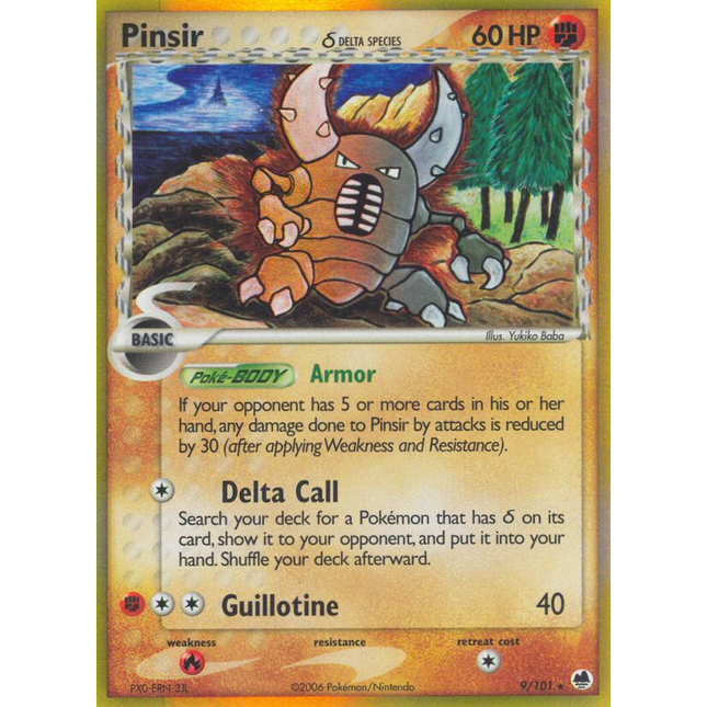 Pinsir (9/101) (Delta Species) [EX: Dragon Frontiers]