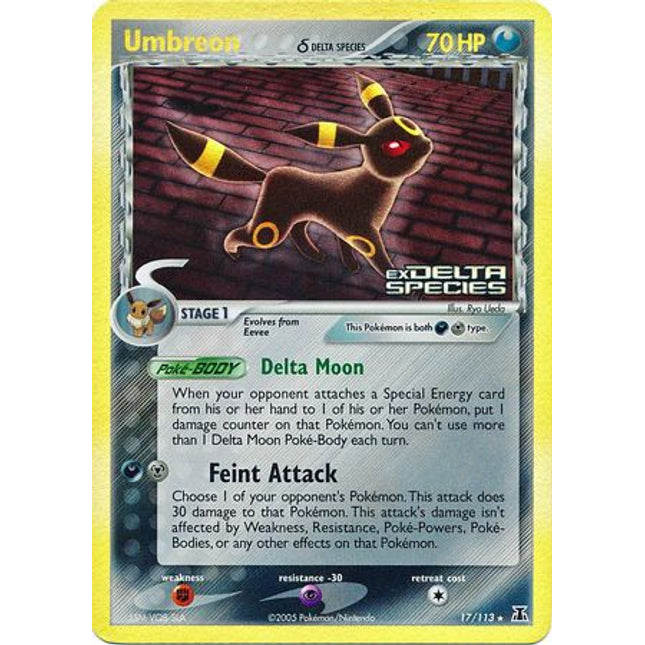 Umbreon (17/113) (Delta Species) (Stamped) [EX: Delta Species]