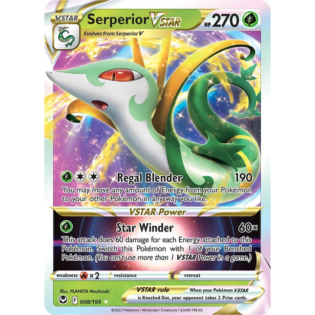 Serperior VSTAR (008/195) [Sword & Shield: Silver Tempest]