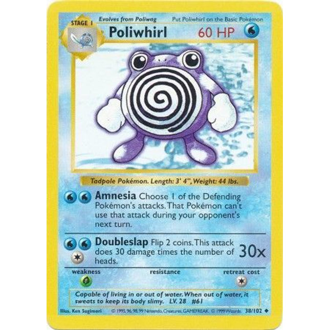 Poliwhirl (38/102) [Base Set (Shadowless)]