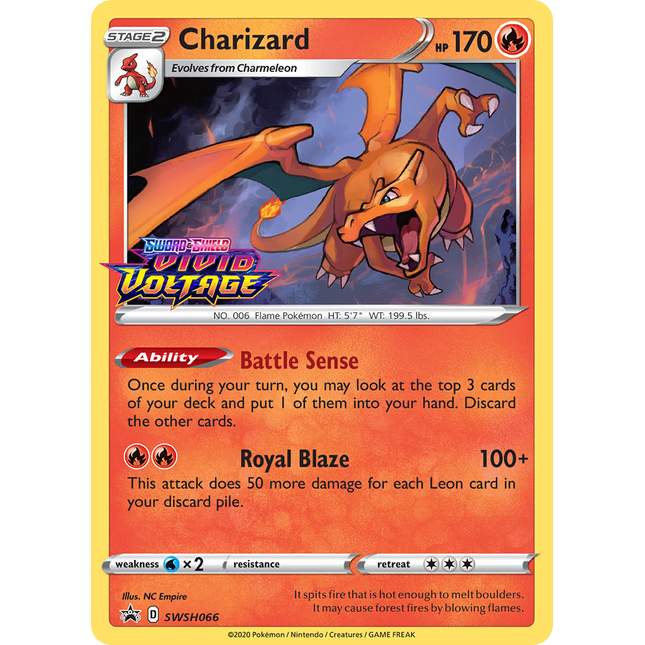 Charizard (SWSH066) (Prerelease Promo) [Sword & Shield: Black Star Promos]